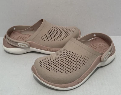 Crocs Women's 206708-6VW Literide 360 Clogs Light Pink Clay/White US Size 7 - Image 1 of 4