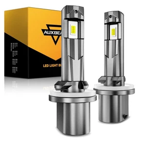 AUXBEAM Fanless 880 889 893 LED Fog Driving Light Bulbs 6500K White 80W 20000LM - Picture 1 of 12