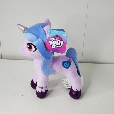 My Little Pony Izzy Moonbow Plush 7'' Purple Pink Blue Band New with Tags Toy - Image 1 of 4