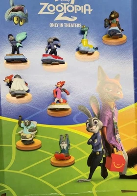 2025 Zootopia 2 McDonald’s Collectibles Complete Set (1-8) - Image 1 of 2