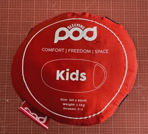💤 Sleeping Pod Kids 3-Season Sleeping Bag – Cozy, Roomy & Great for Camping - Picture 1 of 6