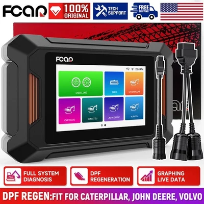 Fcar F804 Pro Heavy Duty Truck Scanner Deisel Diagnostic for CAT John Deer Volvo — 第 1/4 张图片
