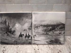 Ceramic Tile Yellowstone Orig Private Collector N limited Edition 4.25 Inches - Picture 1 of 7