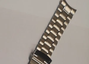 20mm UHRENARMBAND FÜR Casio Edifice Uhren gebogenes Ende Edelstahl - Bild 1 von 2
