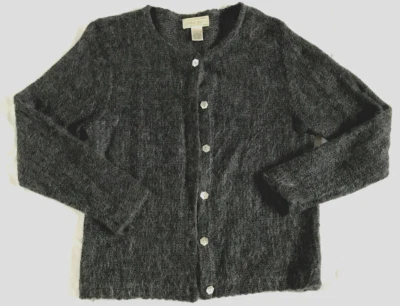 Suéter cardigã feminino Studio Works casual clássico aconchegante vintage botão mohair G - Imagem 1 de 3