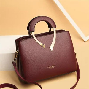 Genuine Leather Tote Bag Luxury Designer Crossbody for Women 2025 Casual - Picture 1 of 28
