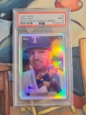 2023 Topps Game Within The Game #9 JOSH JUNG RC Texas Foil 7/99 PSA 9  - Image 1 of 2
