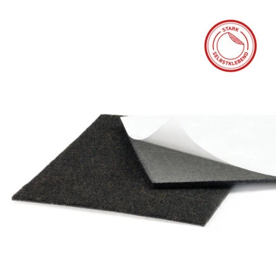 Filzplatte selbstklebend schwarz oder beige I Filzgleiter I Filz I DIN A5 A6 - Bild 1 von 3