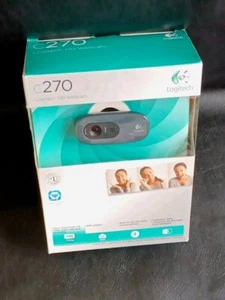LOGITECH C270h HD Webcam Built In Microphone 720p 3mp Camera New In Box SEALED - Picture 1 of 13
