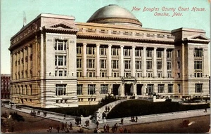 New Douglas County Courthouse Omaha Nebraska Postcard DB Megeath Staty Co - Picture 1 of 2