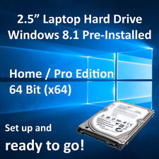 Hard Drive Windows 8.1 Installed Home Core Pro 32 64 Bit Office Laptop 2.5" SATA
