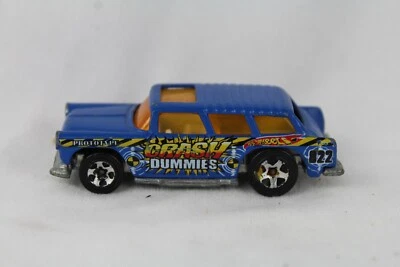 Mattel Inc Hot Wheels Chevy Nomad 1969 Blue Crash Dummies usados Foto 1 de 4