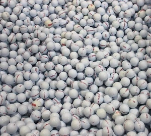 300 White Floating - Limited Flight w/ Red Stripe Range Balls 5A/4A/3A Condition - Picture 1 of 3