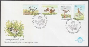 NETHERLANDS Sc #B600-3 FDC VARIOUS BIRDS - Picture 1 of 1