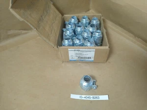 Steel City XC 402 3/4" Squeeze Conduit Connectors, Zinc Plated Iron, Box of 25 - Picture 1 of 6