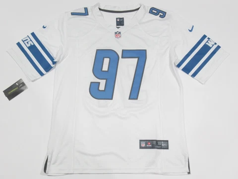 NWT Aidan Hutchinson #97 Detroit Lions Game Sewn Adult Men's Jersey White Cover