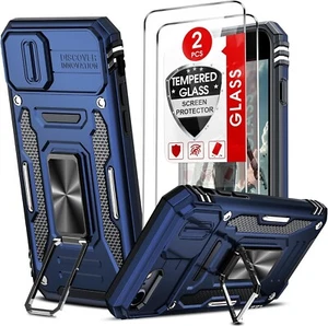 Case for iPhone 7/8 / SE2020 with tempered glass ring holder stand anti-scratch - Picture 1 of 7