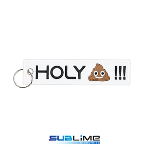Llavero de tela HOLYSH!T Llavero Bolsa de piloto Etiqueta Equipaje Llavero - Imagen 1 de 5