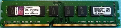 KTD-XPS730C/8G 8GB Kingston DDR3 UDIMM RAM/Memory PC3-12800 - Image 1 of 2