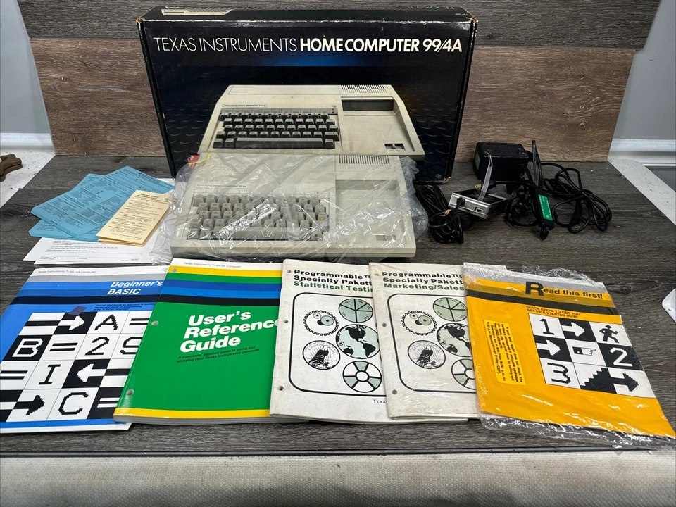 Vintage Texas Instruments TI 99/4A Home Computer In Box - Image 1 of 4