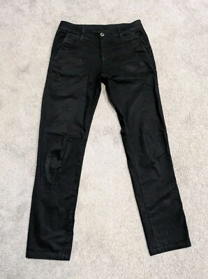 Calça AG Adriano Goldschmied Masculina Tamanho 30x31 Preta Luxe Cáqui Trabalho Calça Elástica - Imagem 1 de 4