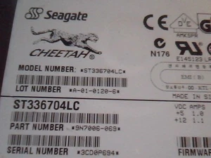 Festplatte SCSI Disk Seagate Cheetah ST336704LC 9N7006-069 A-01-0120-6 E145123 - Bild 1 von 6