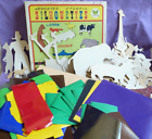 70+ silhouettes vintage de pochoir pour enfants marque papillon boîte originale papier caoutchouté