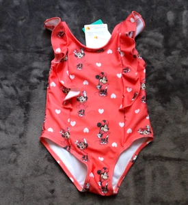 Disney Baby Mädchen Badeanzug Minnie Maus Mouse Schwimmanzug Einteiler Gr. 80 - Bild 1 von 3