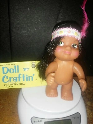 4 3/4" Indian Doll. Mangelsen's x 3 - Image 1 of 3