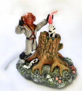 Diver fighting eel Action Air Ornament Fish Tank Decor Aquarium Decoration - Picture 1 of 6