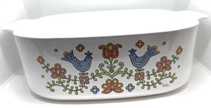 Vintage 1975 Corning Ware groß 4 Qt. COUNTRY FESTIVAL Friendship Bluebird - Bild 1 von 13