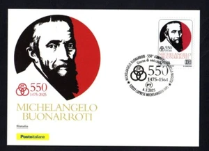 Italia 2025 : MIchelangelo Buonarroti - Cartolina Ufficiale Poste Italiane - Imagen 1 de 1