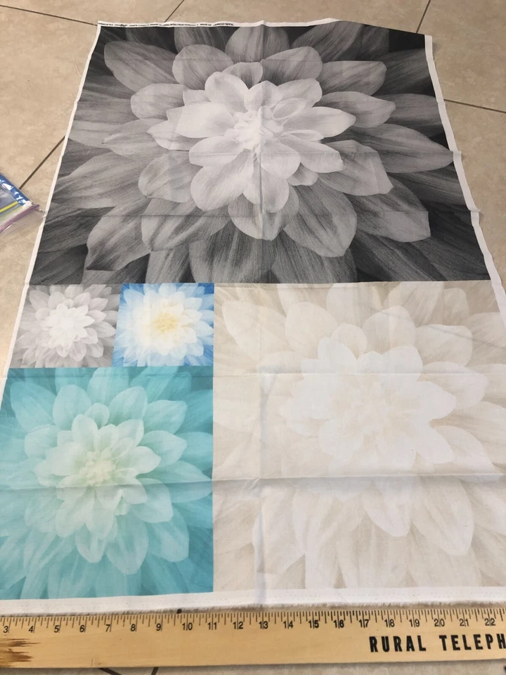 KaBLOOMS #Q4498  Hoffman Spectrum Print by Jeanie Sumrall-Ajero,  27x27, 16x16, - Image 1 of 1