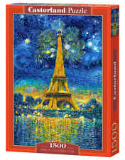Puzzle 1500 pieces la Tour Eiffel le 14juillet 68x47cm neuf de marque Castorland