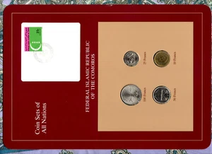 Juegos de monedas de todas las naciones Islas Comoras 1977 - 1994 UNC - Imagen 1 de 2