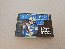 ES23 Winnipeg Blue Bombers 1982 CFL Football Pocket Schedule - Trapper John's