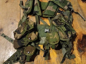 US Army Woodland Camo LBV Tactical Load-Bearing Vest Enhanced EXC - Picture 1 of 11