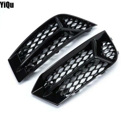 Черный ободок решетки противотуманных фар на передний бампер для Audi A3 2017 2018 2019 годов выпуска - Изображение 1 из 4