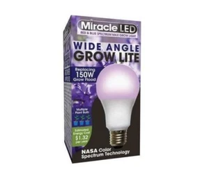 NEW! Miracle LED Wide Angle Red Blue Spectrum Grow Light Bulb, 11W Replaces 150W - Picture 1 of 3