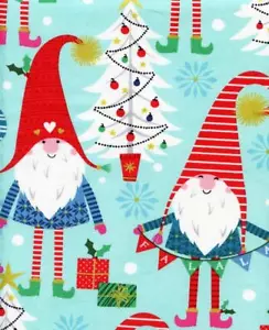 A Gnome To Fa La La Aqua Quilt Nähstoff MICHAEL MILLER - Bild 1 von 1