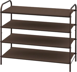 4-Tier Shoe Rack Storage Organizer, Bronze - Picture 1 of 12