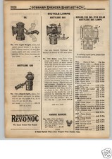 1922 PAPER AD Solar Brand Oil Acetylene Gas Bicycle Lamp Search Light Delta