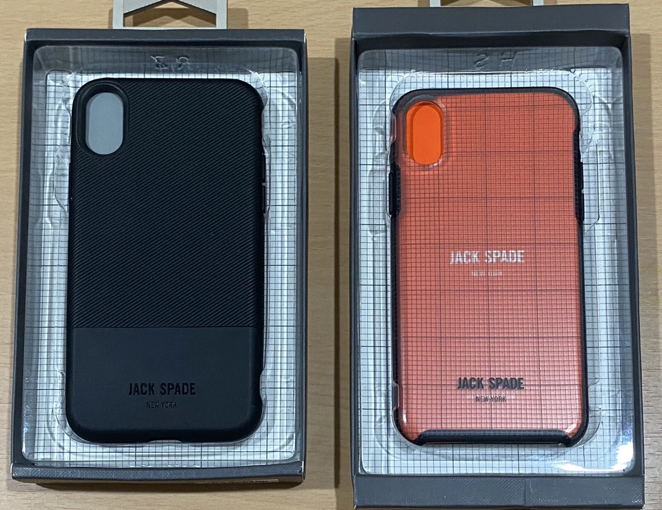 Lote de 2 fundas Jack Spade iPhone C color bloque estuche elegante delgado Foto 1 de 4