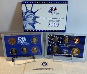 2003 S Annual 10 Coin Proof Set US Mint Original Box & COA - Picture 1 of 1