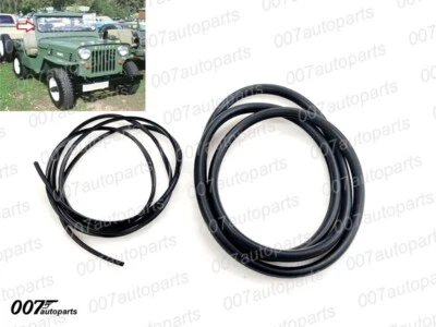 FIXED GLASS WINDSHIELD WEATHER STRIP W/LOCK STRIP JEEP WILLYS CJ2A 3A 3B 1947-71 - Image 1 of 4
