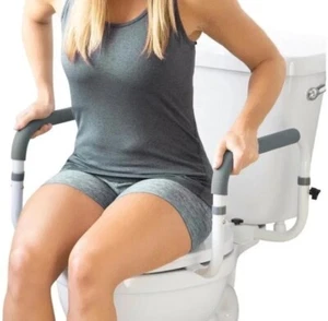 WC Sicherheitsgeländer Vive verstellbar Haltegriff kompakt Stützrahmen mit Handläufen - Bild 1 von 4