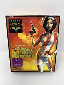 No One Lives Forever The Operative (PC, 2000) BIG BOX ORIGINAL BOTH DISCS RARE