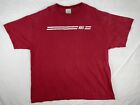 Vintage Nike T Shirt Mens Xl Embriodered Spell Out Red