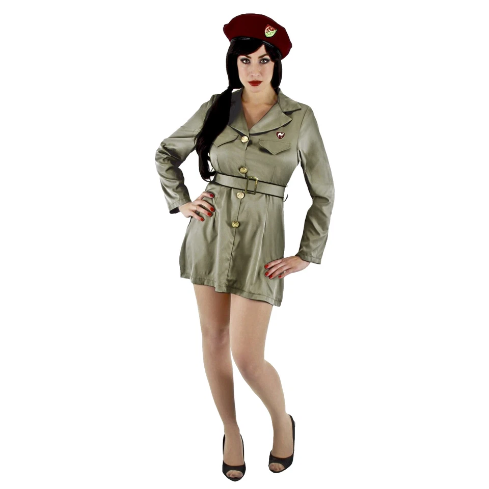 Adulto Mujer "El Dictador" Virgen Guardia Halloween Disfraz Vestido L/XL Foto 1 de 2