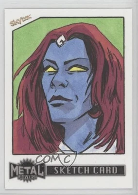 2024 Skybox Marvel Metal Universe Avengers 1/1 Anthony Ellison Auto Sketch 02v3 - Image 1 of 3